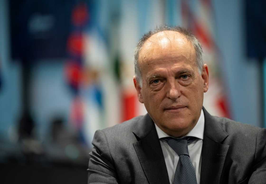 La Liga president Javier Tebas is locked in a feud with PSG president and beIN chairman Nasser Al-Khelaifi La Liga president Javier Tebas is locked in a feud with PSG president and beIN chairman Nasser Al-Khelaifi