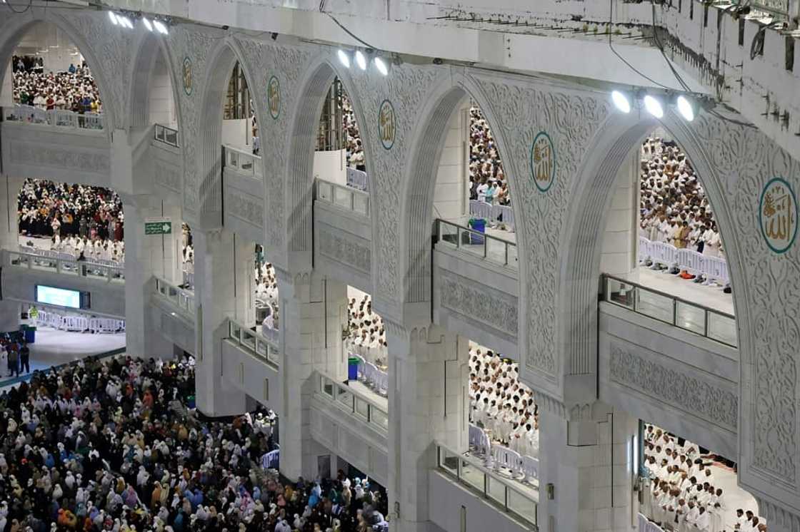This year's hajj is restricted to vaccinated Muslims under the age of 65 chosen from millions of applicants through an online lottery system This year's hajj is restricted to vaccinated Muslims under the age of 65 chosen from millions of applicants through an online lottery system