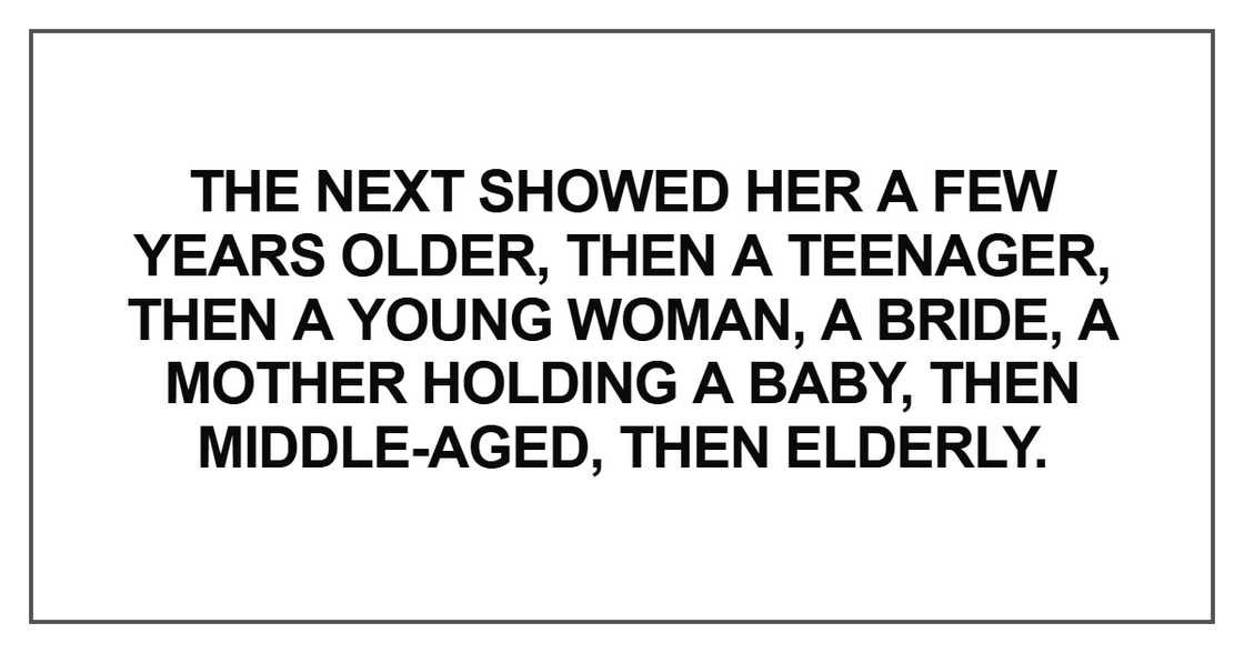 he next showed her a few years older