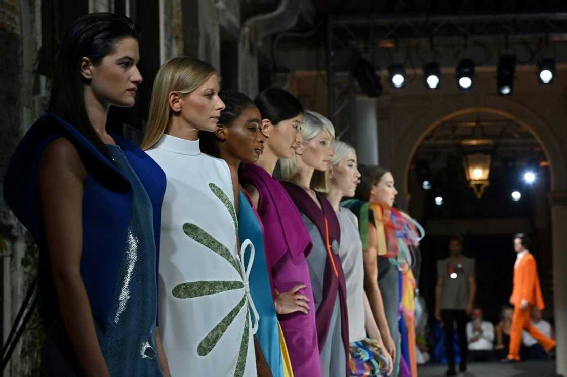 Pierre Cardin returns to the Paris line-up after a special show in Venice in July 2022 that marked 100 years since the birth of its founder Pierre Cardin returns to the Paris line-up after a special show in Venice in July 2022 that marked 100 years since the birth of its founder