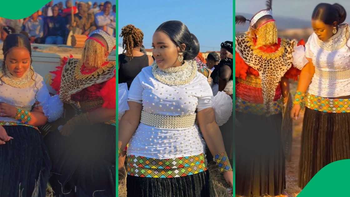 Woman and friend stun with beautiful wedding attire