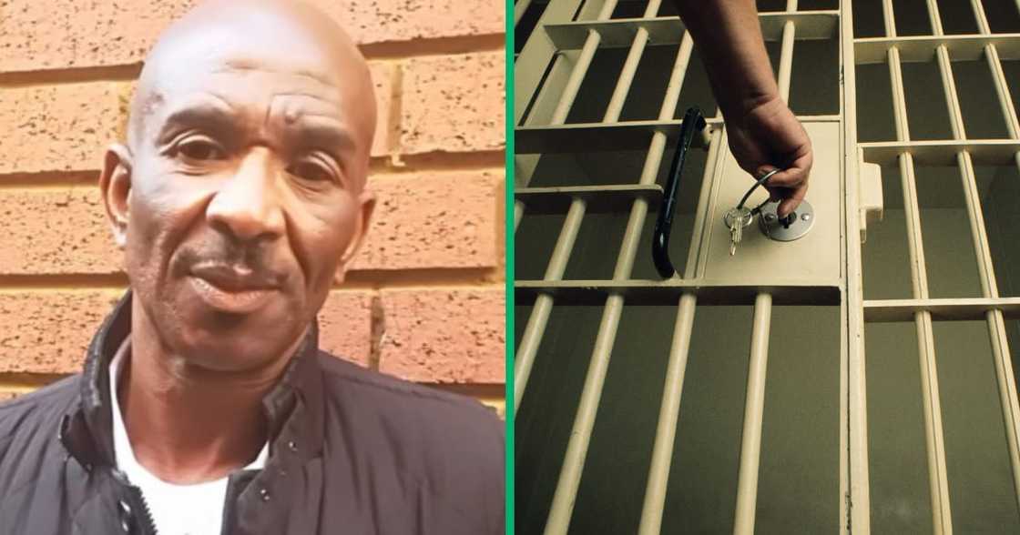Collage image of Martin Mandla Mlotshwa and prison cell door being locked Collage image of Martin Mandla Mlotshwa and prison cell door being locked