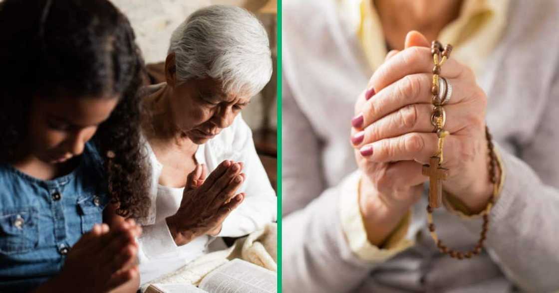 A gogo was captured in a TikTok video praying at 5am. A gogo was captured in a TikTok video praying at 5am.