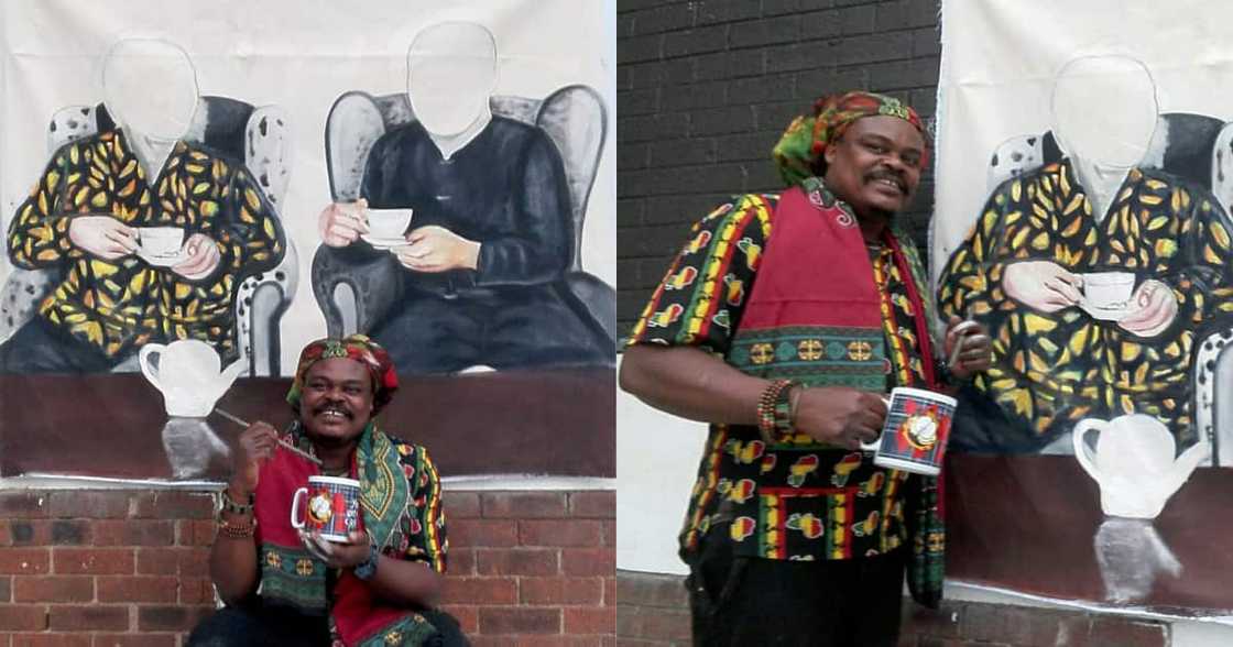 The Tea Was Hot: Rasta Paints Malema and Zuma During Their "Tea Party" The Tea Was Hot: Rasta Paints Malema and Zuma During Their "Tea Party"