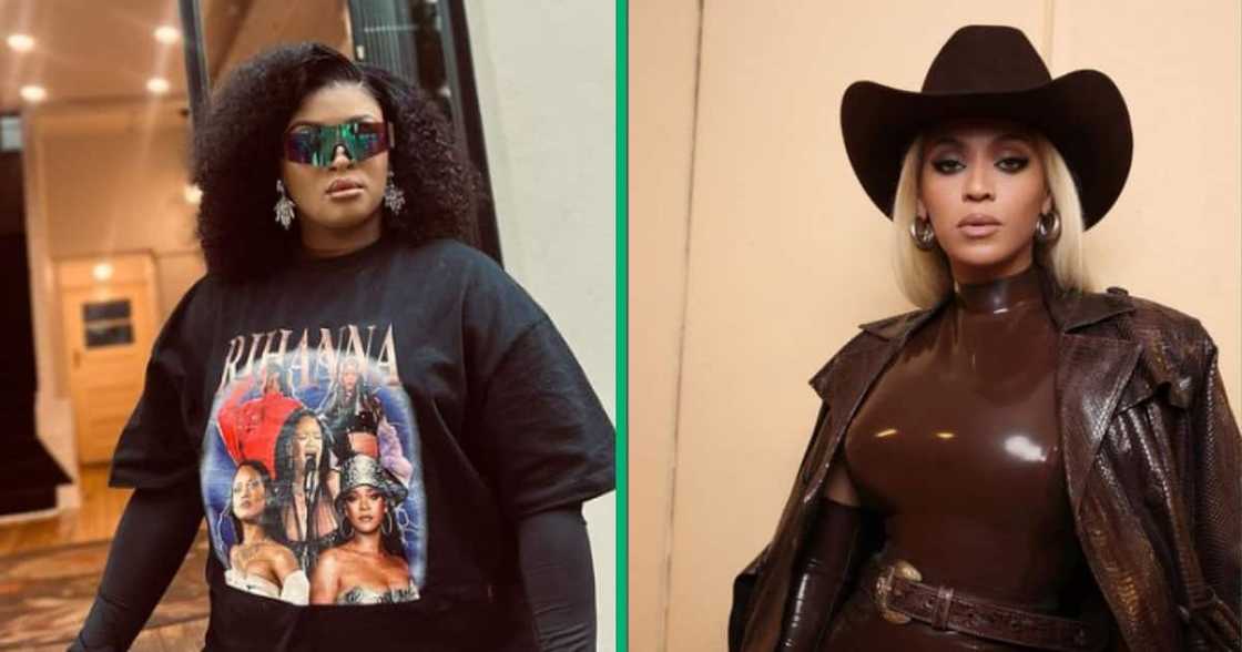 Lady Du shared a picture of her billboard placed next to Beyoncé's Lady Du shared a picture of her billboard placed next to Beyoncé's