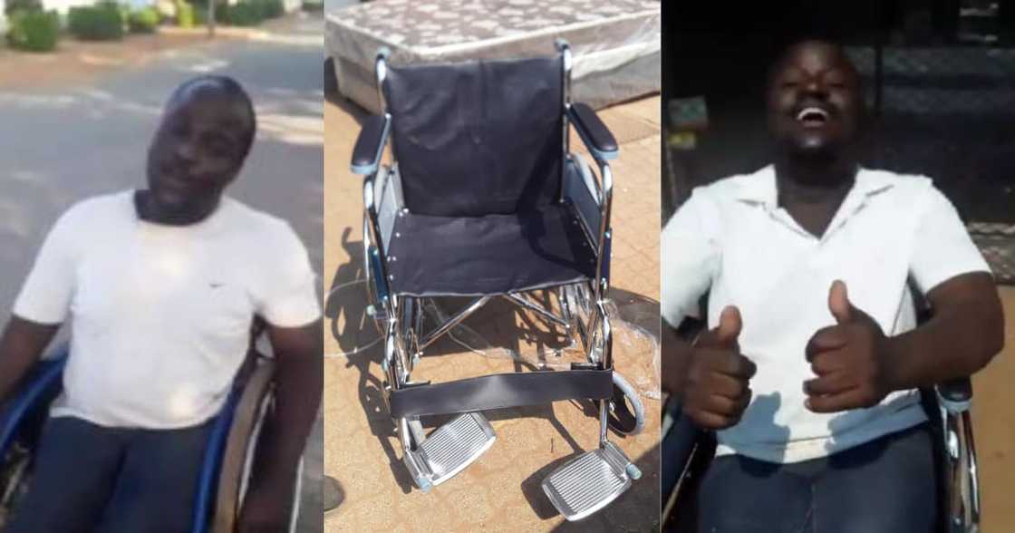 Bi Phakathi Reaches Out to Disabled Man, Blesses Him With Wheelchair