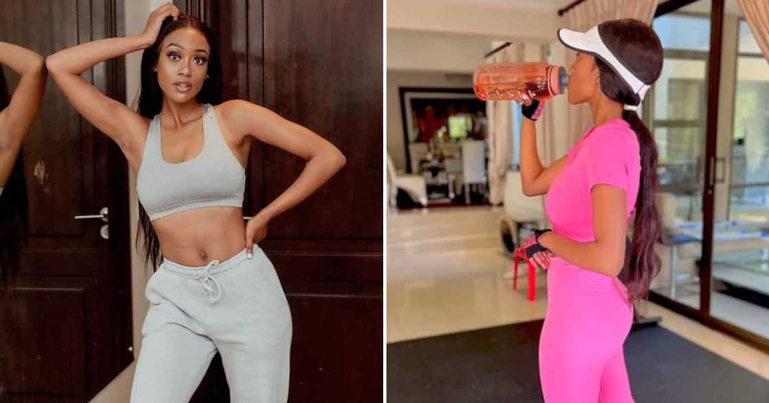 Itumeleng Khune’s wife Sphelele Makhunga shared an inspirational work out video that inspired many. Itumeleng Khune’s wife Sphelele Makhunga shared an inspirational work out video that inspired many.