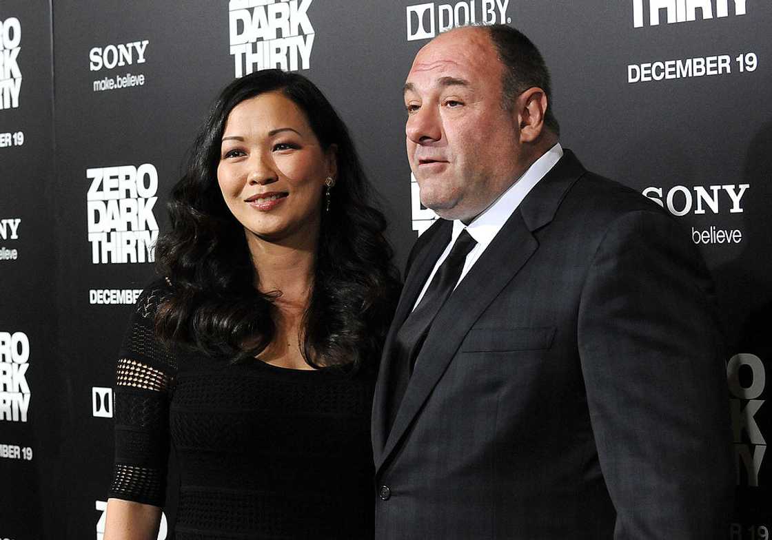 James Gandolfini and Deborah Lin