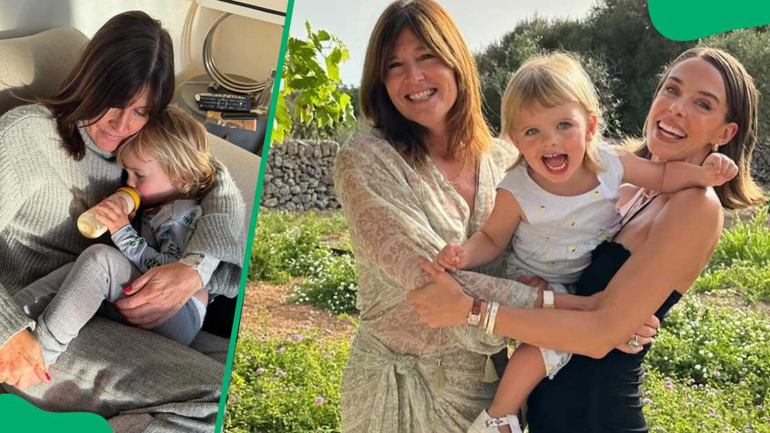 Becky Boston with her mother and son, Albert