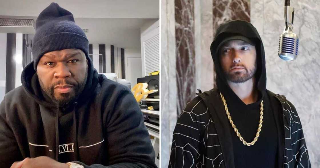 Eminem is 50 Cent's mentor Eminem is 50 Cent's mentor