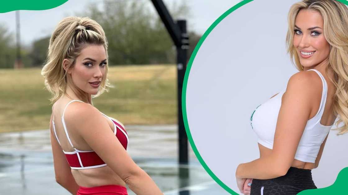 Paige Spiranac posing for a photo Paige Spiranac posing for a photo