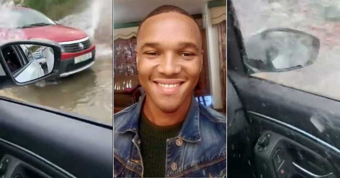 Mzansi, Man, Driver, Car, Wet, Water, Viral video, Driving, Road, Window, Mess, Reactions, Social media, Twitter Mzansi, Man, Driver, Car, Wet, Water, Viral video, Driving, Road, Window, Mess, Reactions, Social media, Twitter