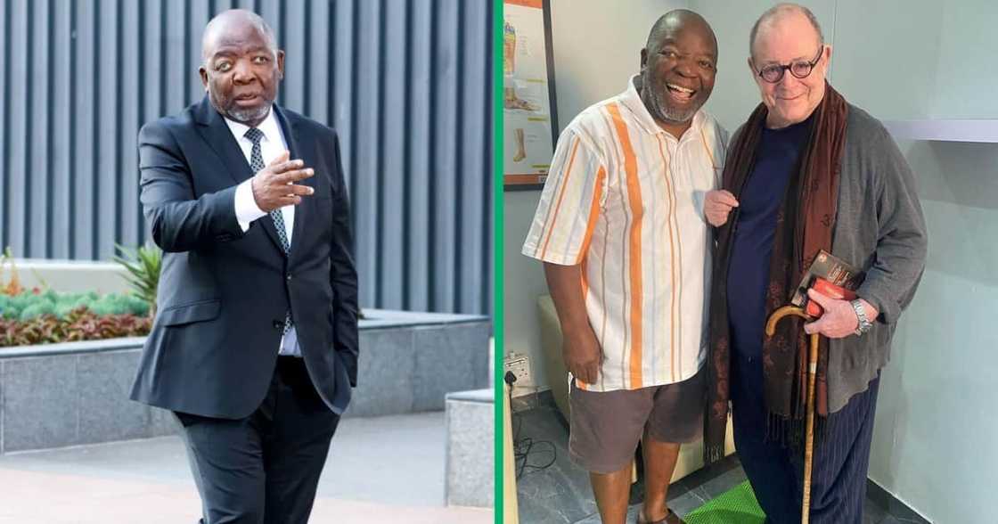 Jerry Mofoken and Robert Whitehead were pictured together Jerry Mofoken and Robert Whitehead were pictured together