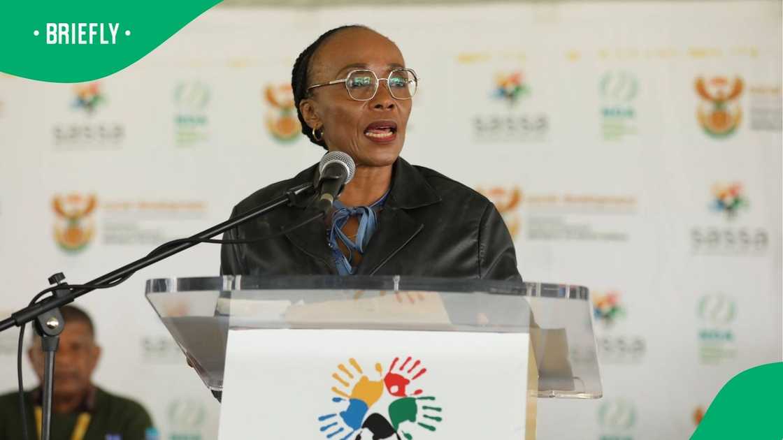 The visual showcased Ms Sindisiwe at the SASSA conference