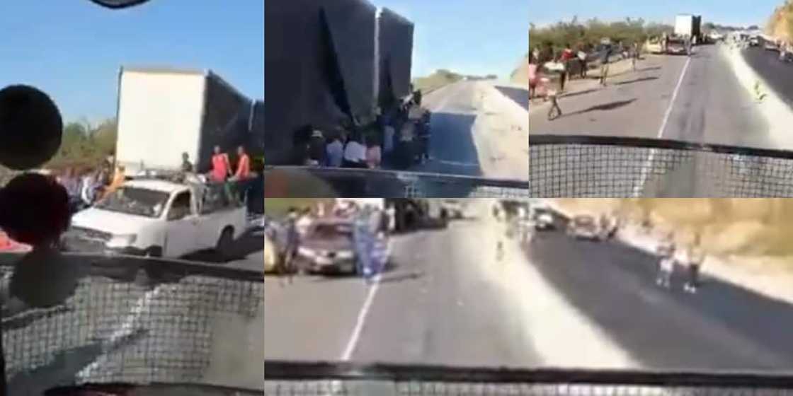 "Poverty Is Not an Excuse": Locals in Cars & Bakkies Loot Food Truck "Poverty Is Not an Excuse": Locals in Cars & Bakkies Loot Food Truck