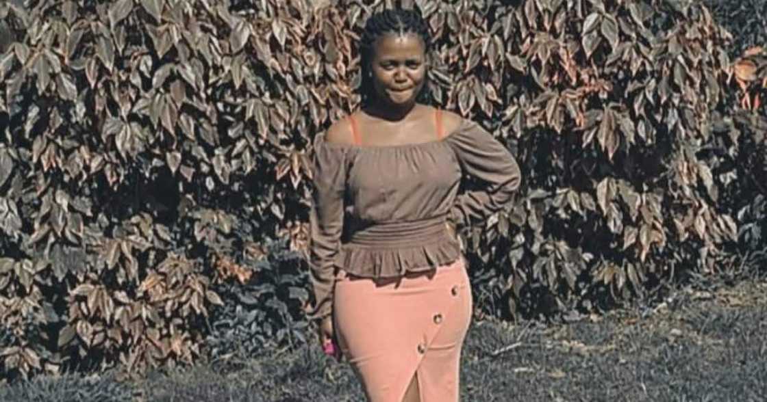 Samkelisiwe Gumbi is proud of her tractor Samkelisiwe Gumbi is proud of her tractor