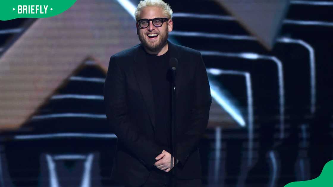 Actor Jonah Hill during the 2018 Game Awards at Microsoft Theatre in Los Angeles, California Actor Jonah Hill during the 2018 Game Awards at Microsoft Theatre in Los Angeles, California