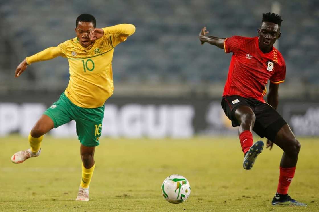 Sphelele Mkhulise (L) scored to give Mamelodi Sundowns a 1-0 win over Marumo Gallants in the South African Premiership. Sphelele Mkhulise (L) scored to give Mamelodi Sundowns a 1-0 win over Marumo Gallants in the South African Premiership.