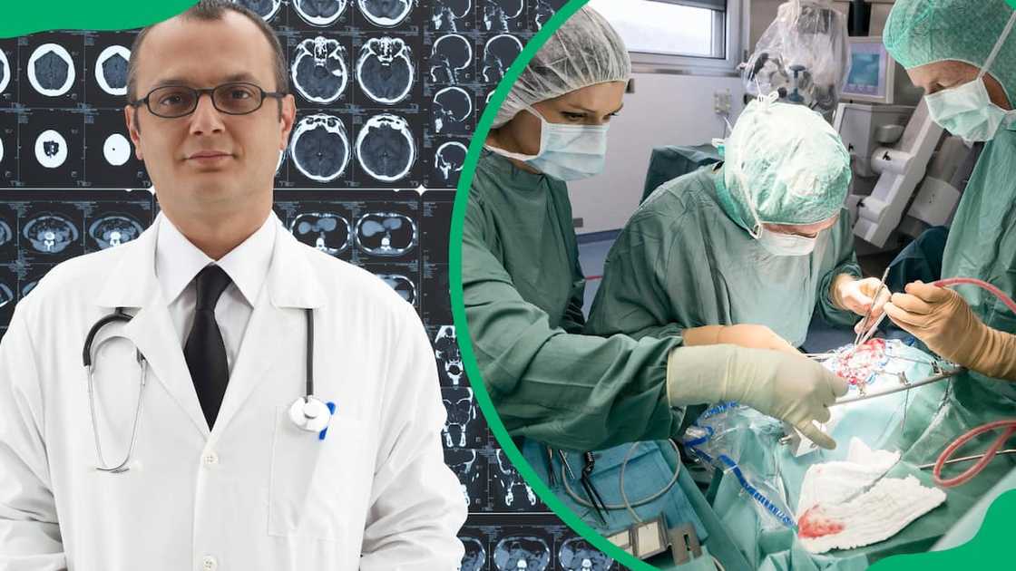 Neurosurgeons in a hospital