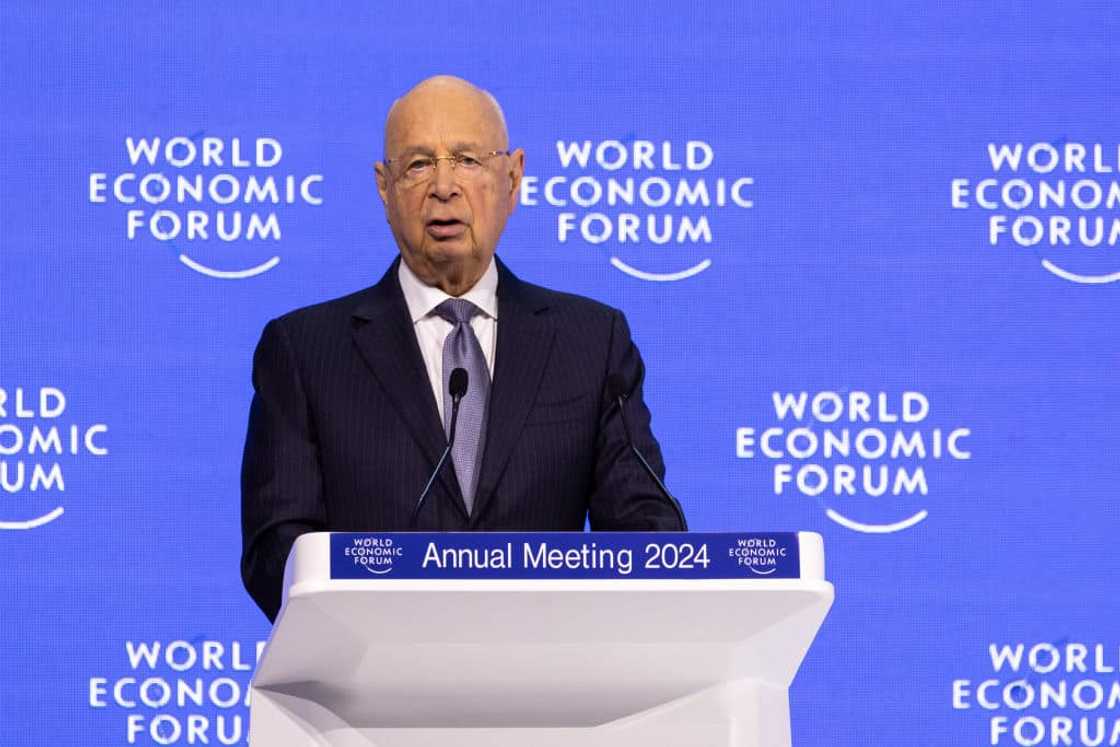 Klaus Schwab at the World Economic Forum meeting in 2024