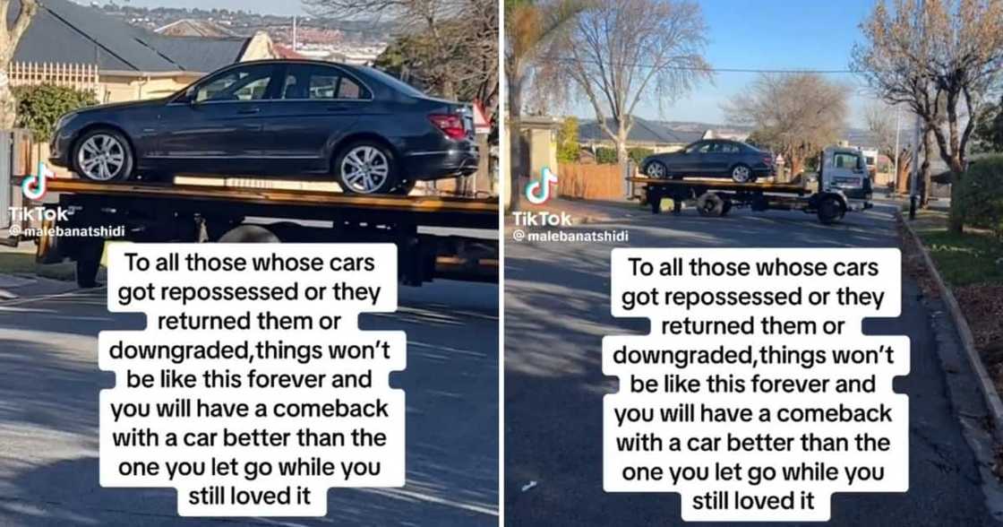 A woman shared a video of her car getting repossessed A woman shared a video of her car getting repossessed