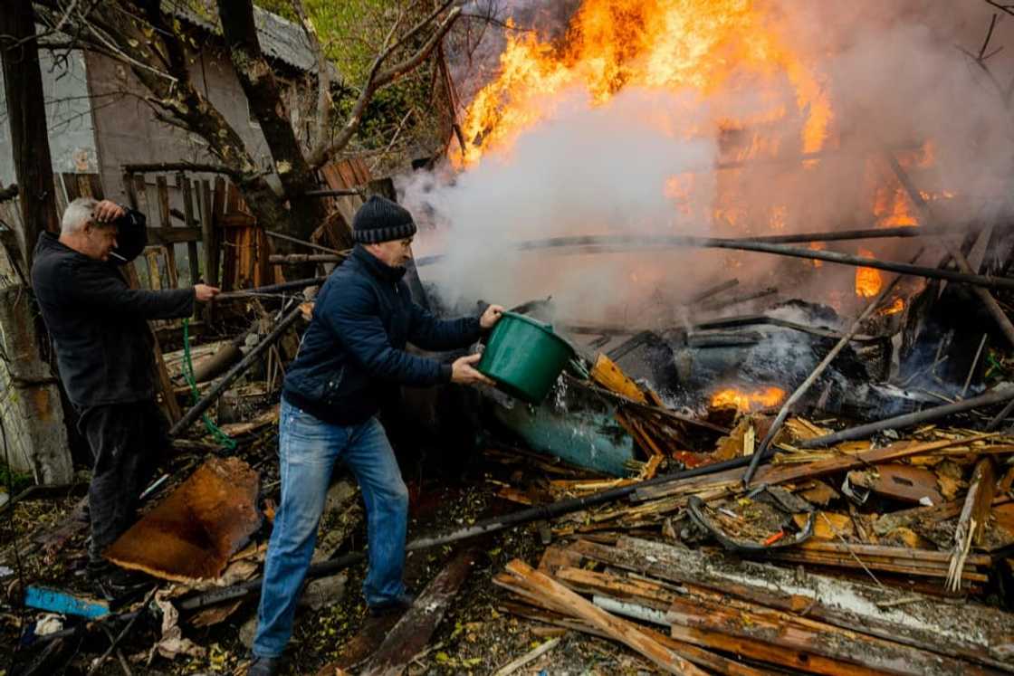 The intensification of Russian strikes came after the bridge linking the annexed Crimea peninsula to mainland Russia was partially destroyed The intensification of Russian strikes came after the bridge linking the annexed Crimea peninsula to mainland Russia was partially destroyed