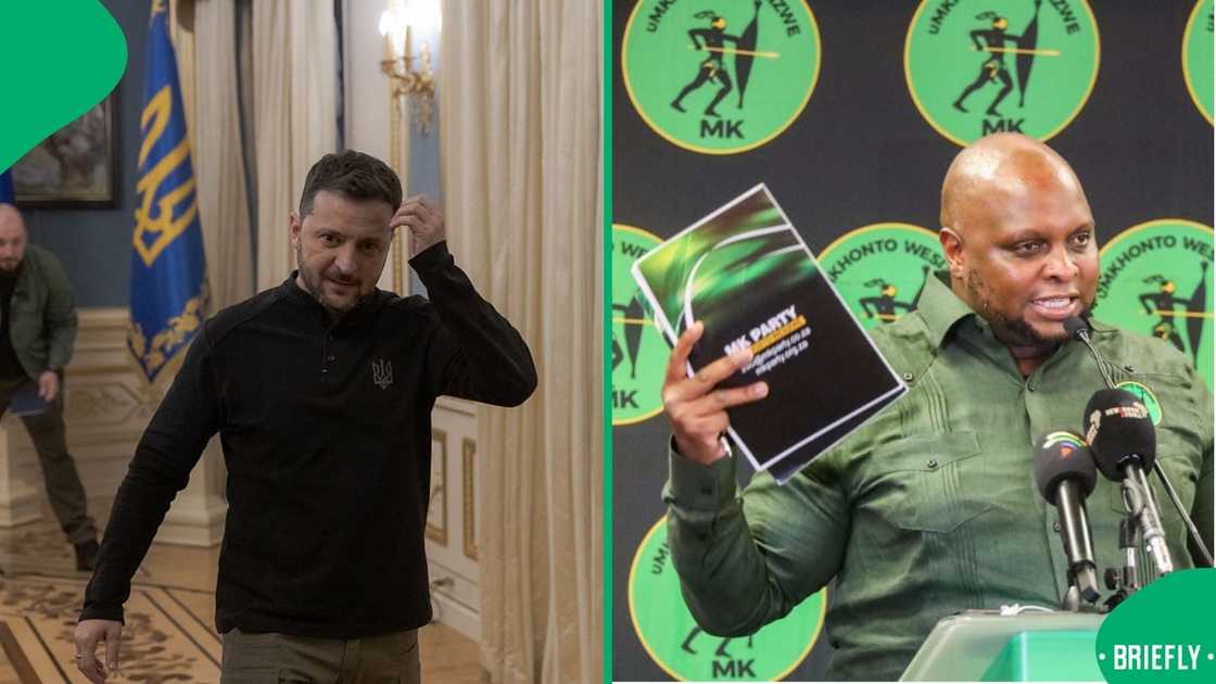 The MK Party's Floyd Shivambu said the party opposed Volodymyr Zelenskyy's visit to South Africa The MK Party's Floyd Shivambu said the party opposed Volodymyr Zelenskyy's visit to South Africa
