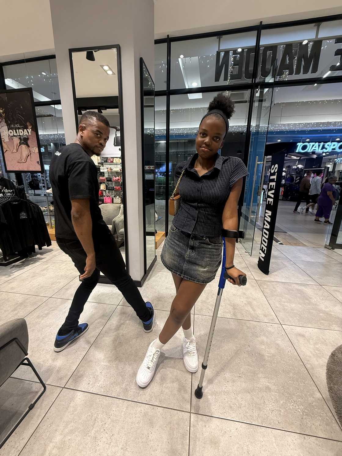 Mpho Popps said he was proud of being a father.