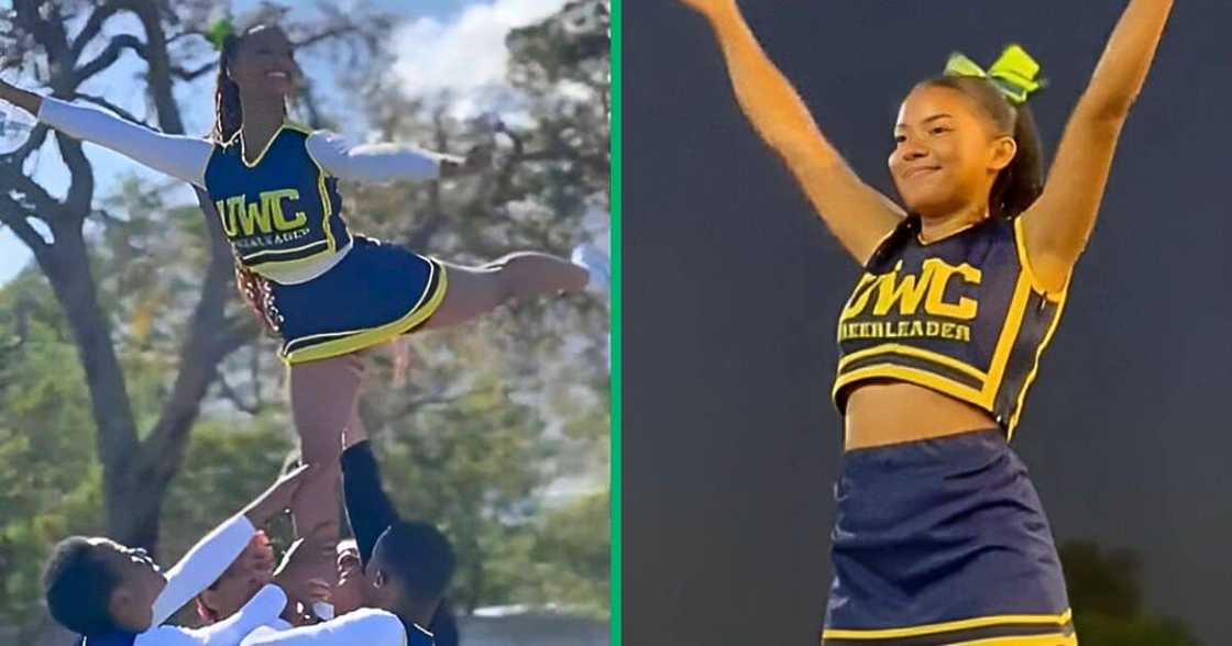 UWC cheerleaders in TikTok video