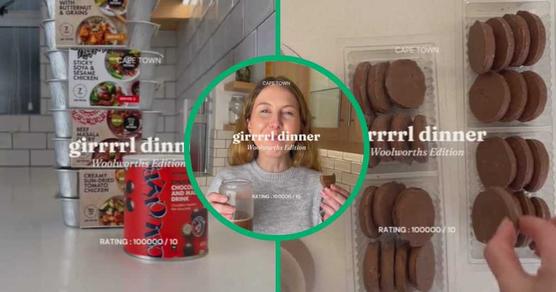 Woolworths, dinner, food, TikTok video, South Africa Woolworths, dinner, food, TikTok video, South Africa