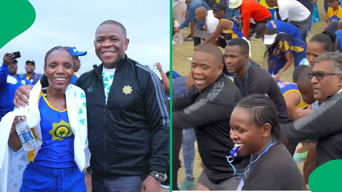 The man and other high-ranking officials in the province all took part in an aerobics exercise