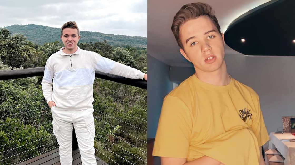 Daniel Vermaak in white and yellow outfits Daniel Vermaak in white and yellow outfits