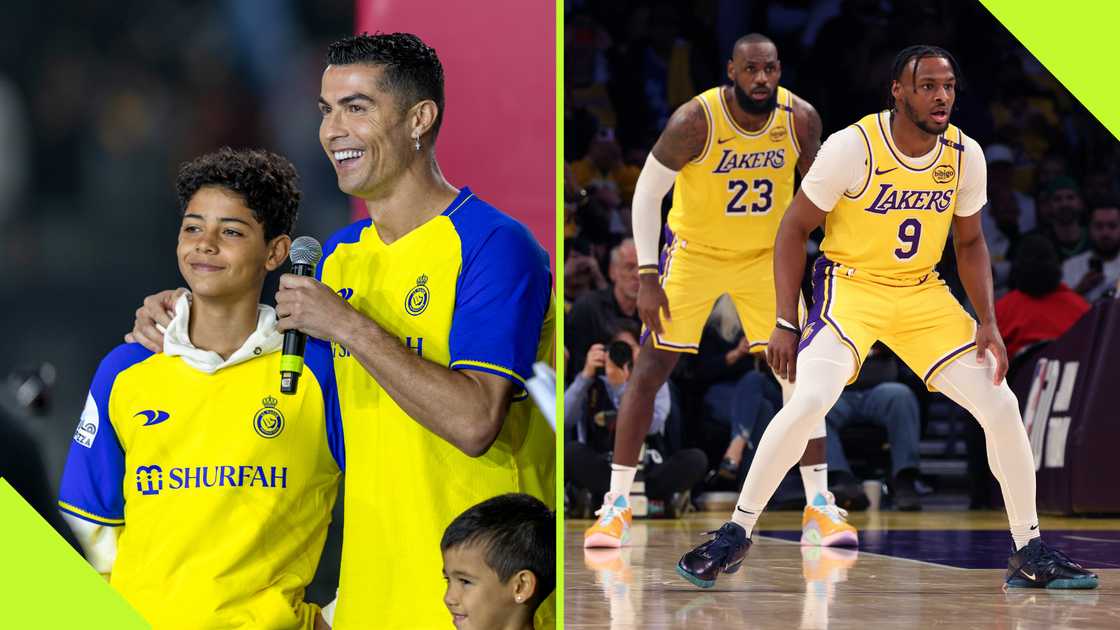 Cristiano Ronaldo is hoping to emulate LeBron James, who has played with his son in the NBA