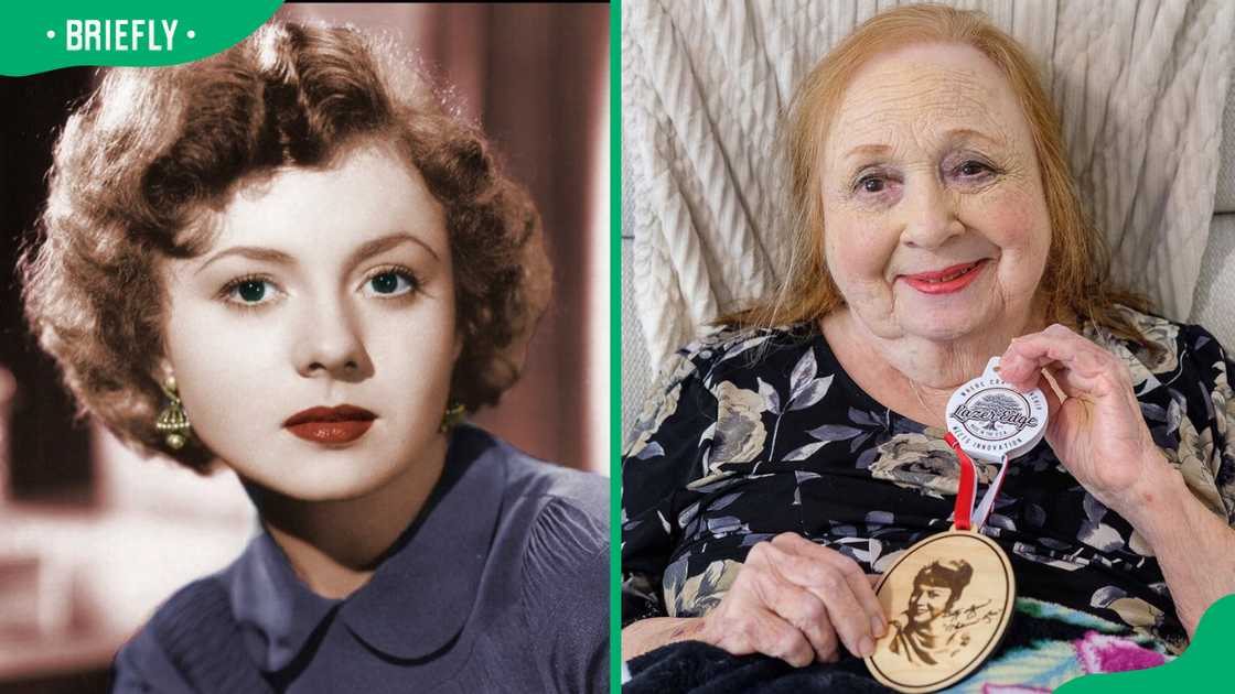 Younger and older versions of Betty Lynn