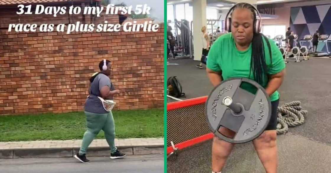 A woman shared a video of her weightloss journey