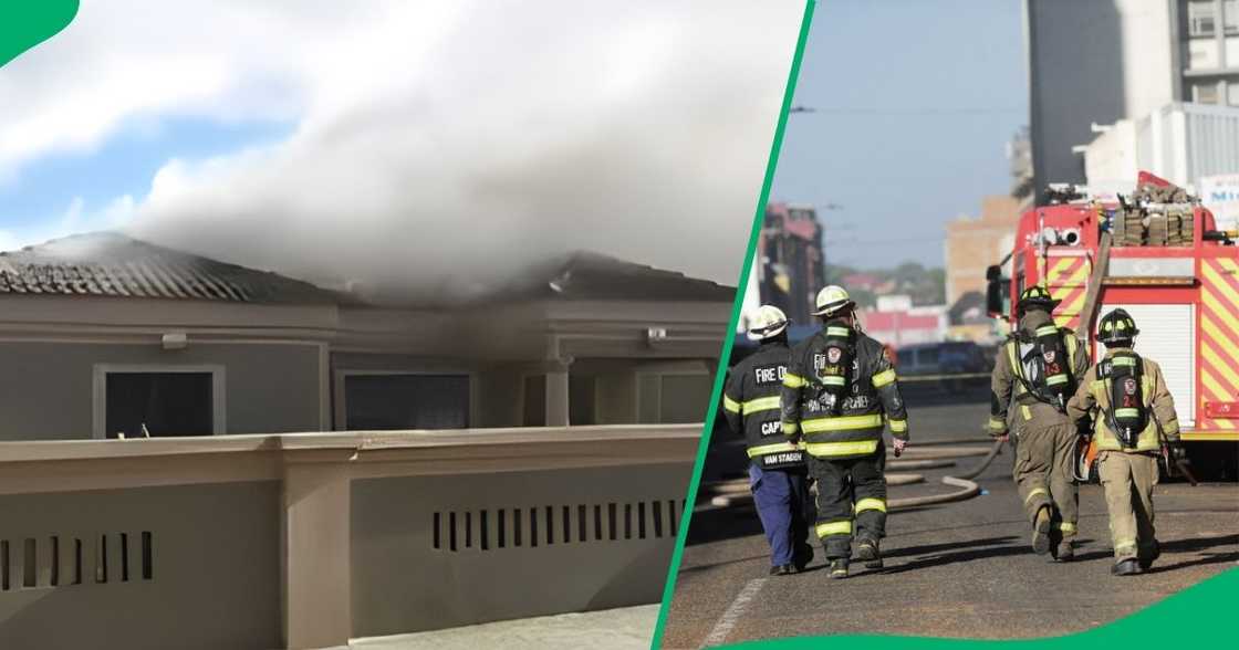 Spruitview community members in Gauteng were angry after firefighters responded late to a burning house. Spruitview community members in Gauteng were angry after firefighters responded late to a burning house.