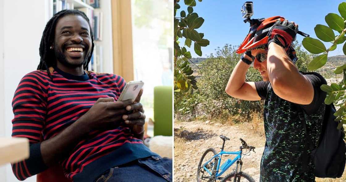 Crime, Robbery, Video, Men, Robbing Cyclist, Helmet Camera Footage, SA Crime, Robbery, Video, Men, Robbing Cyclist, Helmet Camera Footage, SA