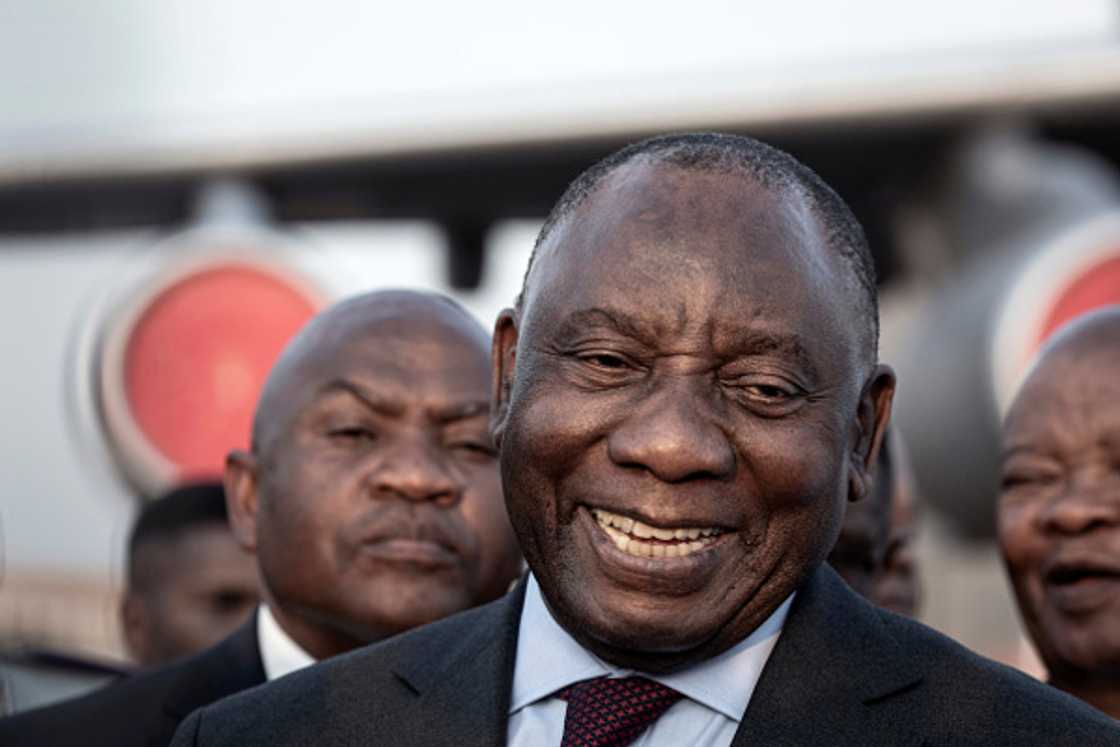 A granny in Mzansi blushed over the South African president Cyril Ramaphosa in a TikTok video. A granny in Mzansi blushed over the South African president Cyril Ramaphosa in a TikTok video.