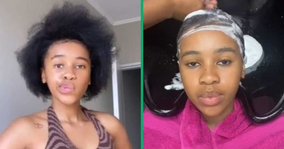 TikTok of Pretoria woman getting hair relaxed after 10 years TikTok of Pretoria woman getting hair relaxed after 10 years