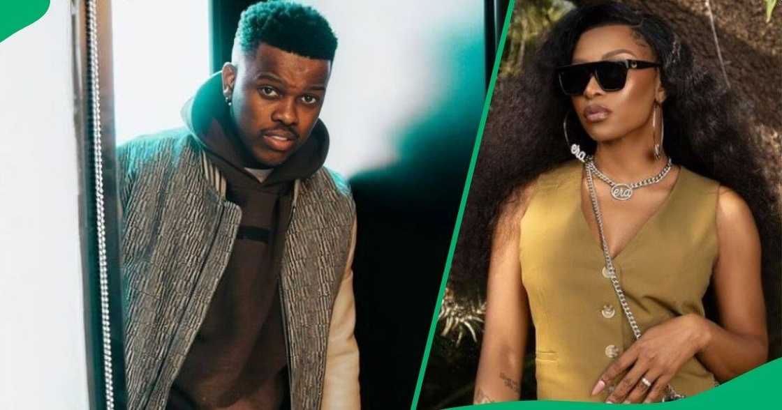 Mörda and DJ Zinhle's names dropped online Mörda and DJ Zinhle's names dropped online