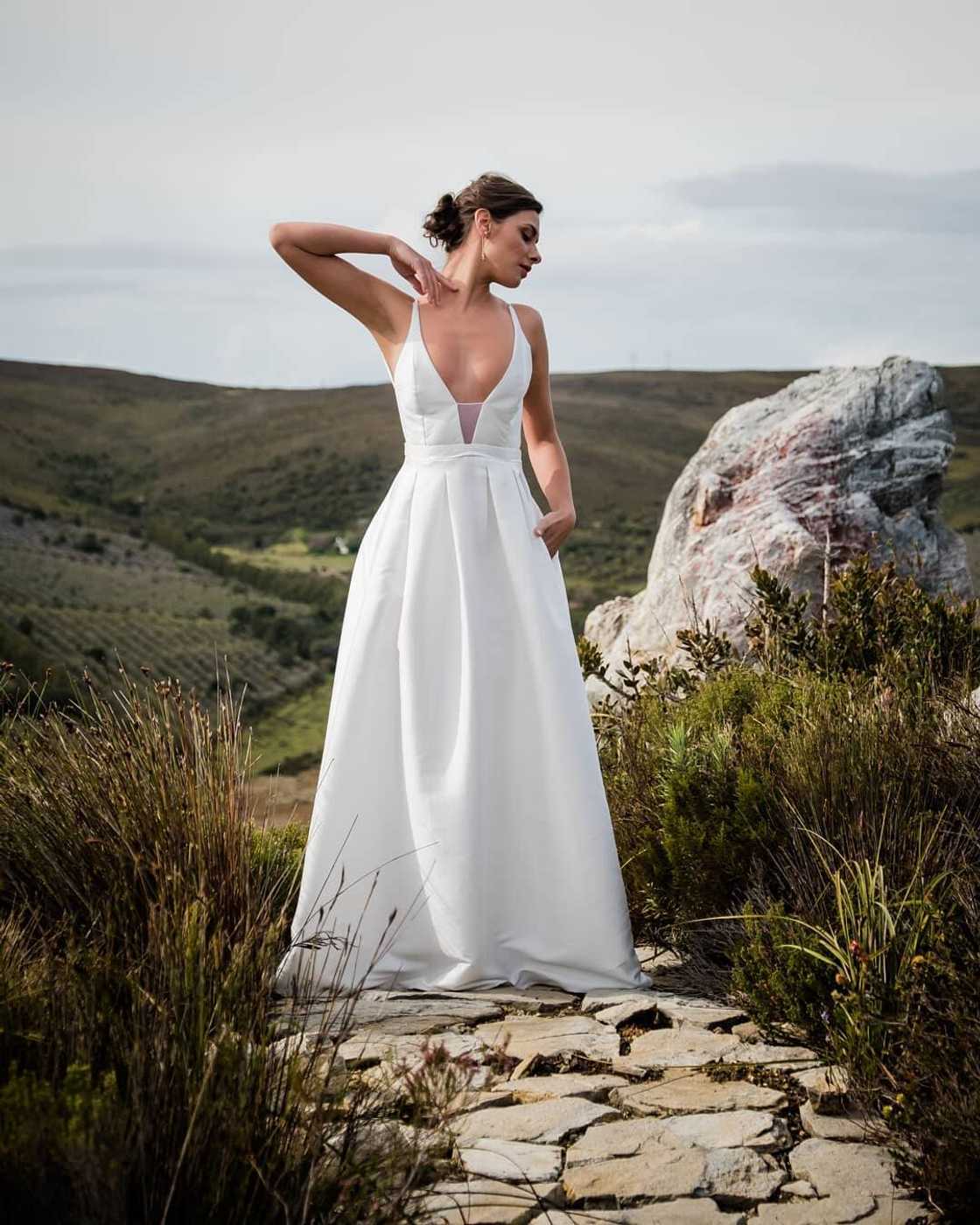 The crisp, modern and bold gown The crisp, modern and bold gown