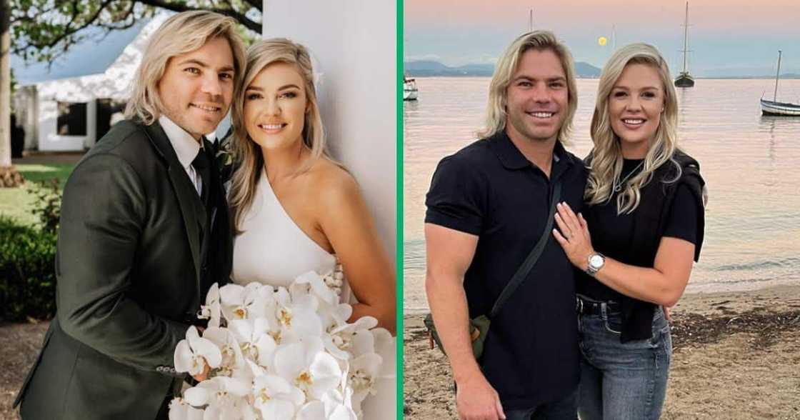 Springboks player Faf de Klerk's wife, Miné, showed off their daughter in an Instagram post. Springboks player Faf de Klerk's wife, Miné, showed off their daughter in an Instagram post.