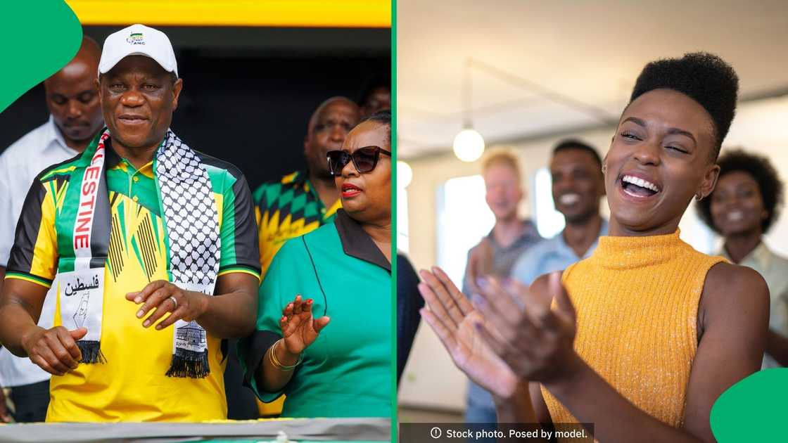 Deputy President Paul Mashatile was one of the ANC members inside a home in Khayelitsha. Deputy President Paul Mashatile was one of the ANC members inside a home in Khayelitsha.