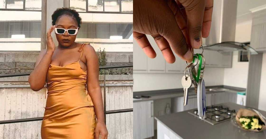 Lady, celebrates, purchasing new home, Mzansi sends love Lady, celebrates, purchasing new home, Mzansi sends love