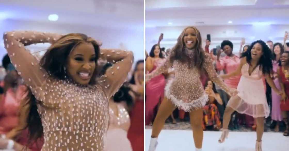 A newly-wed woman gave her husband a Beyoncé-inspired performance to die for. A newly-wed woman gave her husband a Beyoncé-inspired performance to die for.