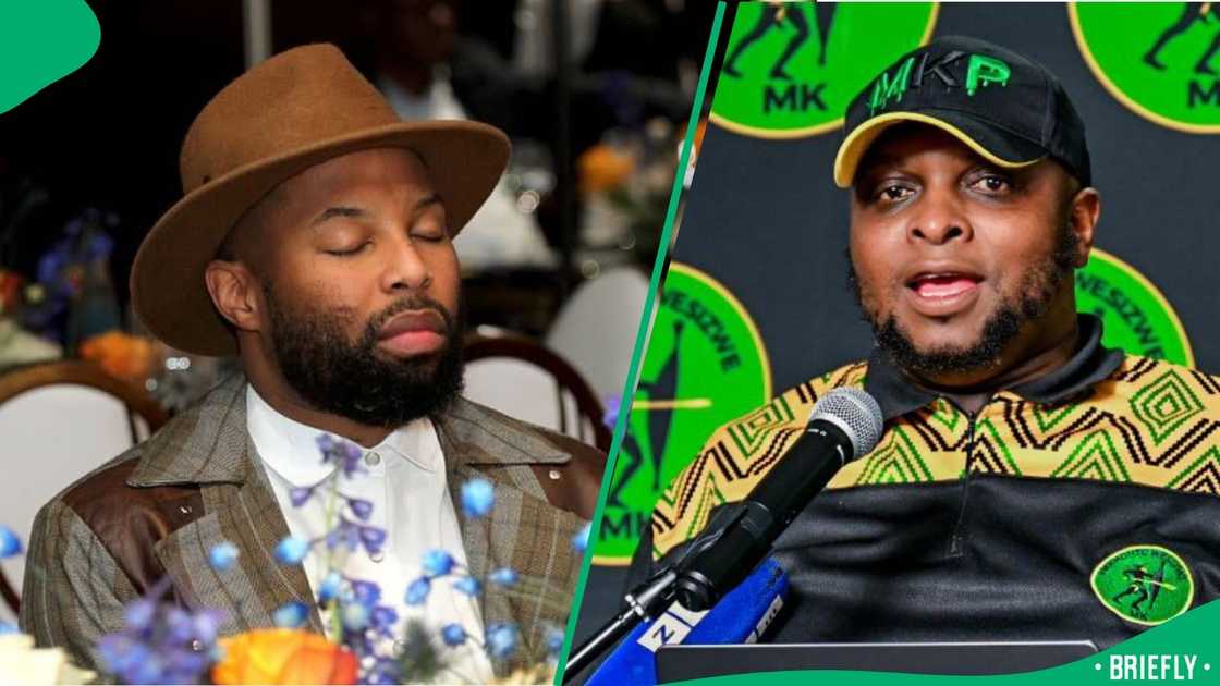 Sizwe Dhlomo threw shade at Floyd Shivambu Sizwe Dhlomo threw shade at Floyd Shivambu