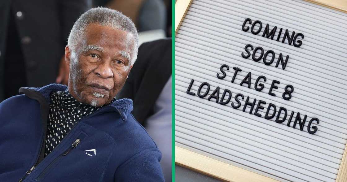 Thabo Mbeki (Former President of South Africa) during the funeral service of former Minister in the Presidency Thabo Mbeki (Former President of South Africa) during the funeral service of former Minister in the Presidency