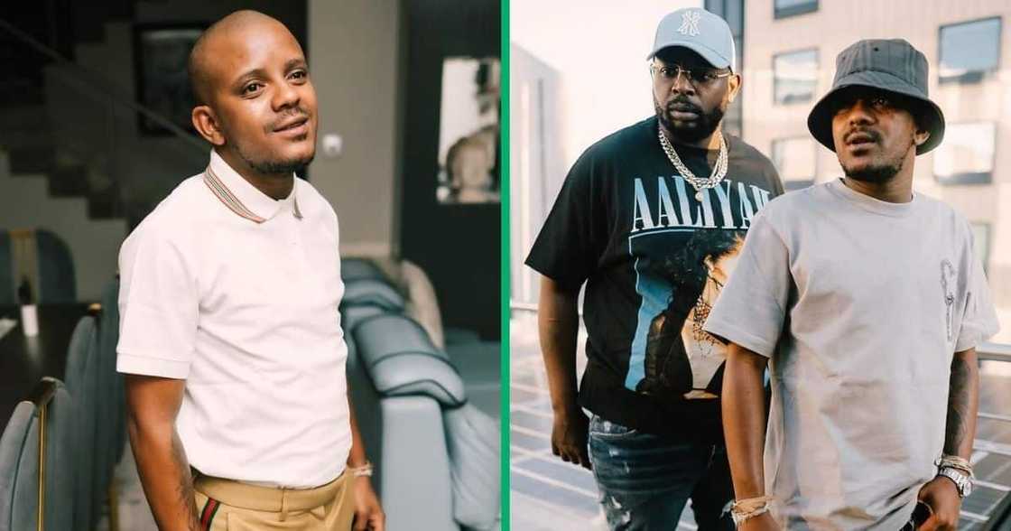 Kabza De Small gifted DJ Maphorisa exclusive Drake Air Force 1 sneakers Kabza De Small gifted DJ Maphorisa exclusive Drake Air Force 1 sneakers