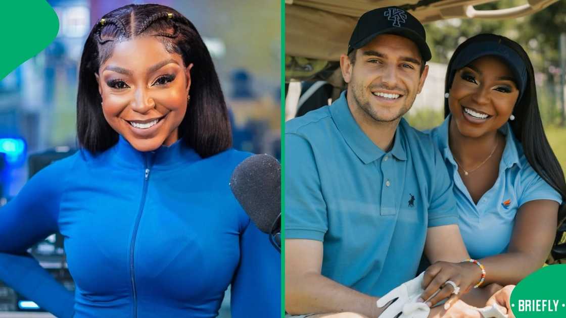 Khutso Theledi shared a new picture with her husband Khutso Theledi shared a new picture with her husband