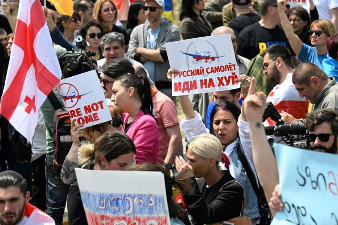 The Georgian government faces accusations of covertly cooperating with the Kremlin The Georgian government faces accusations of covertly cooperating with the Kremlin